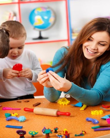 kid spends time with parents